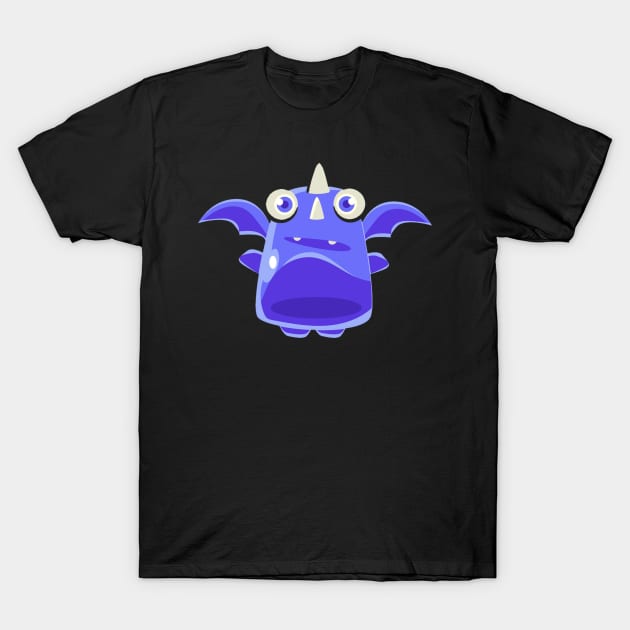 BABY CUTE DRAGON BLUE T-Shirt by fordartdenim